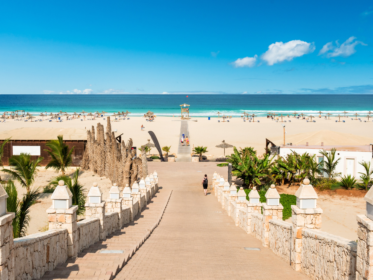 Chaves beach Praia de Chaves in Boavista Cape Verde - Cabo Verde