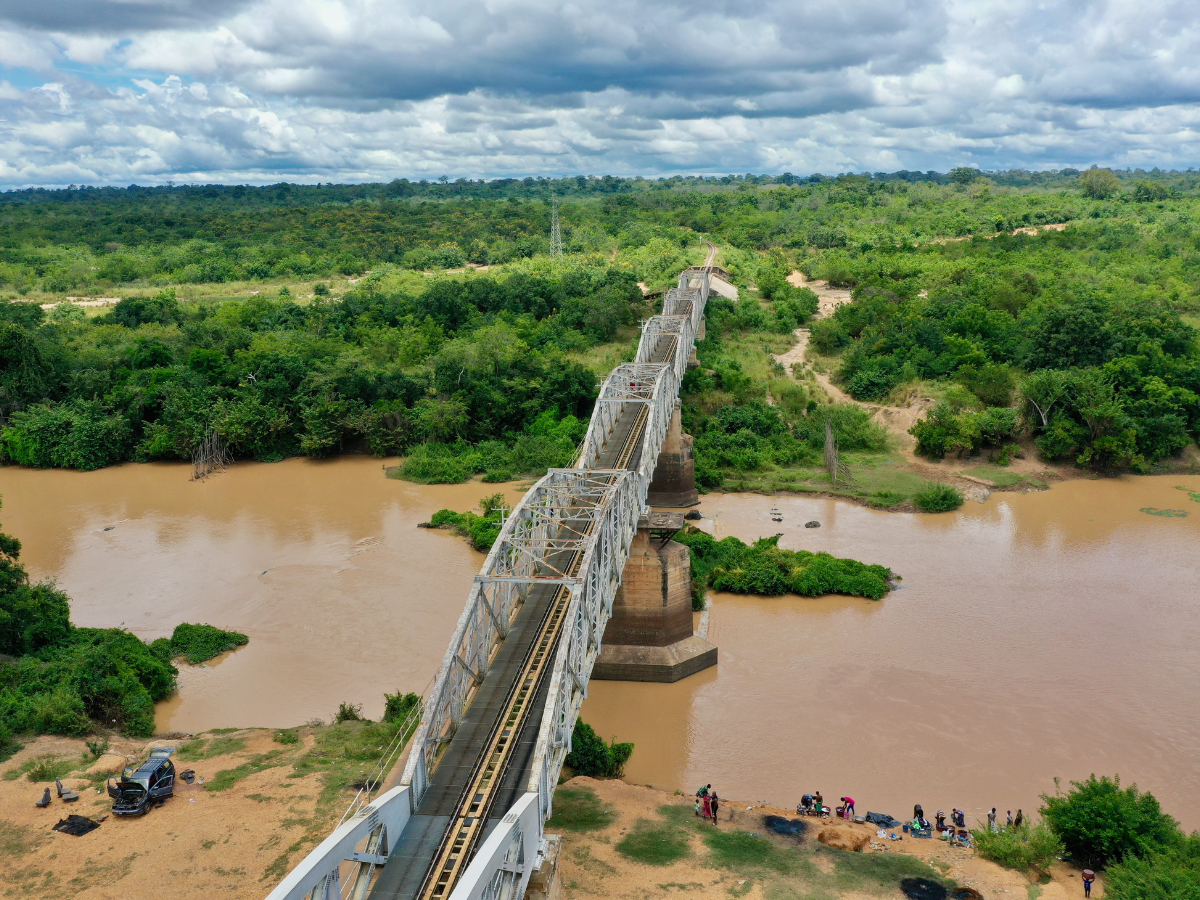 Viaduct over the river N'zi in Dimbokro, Ivory Coast